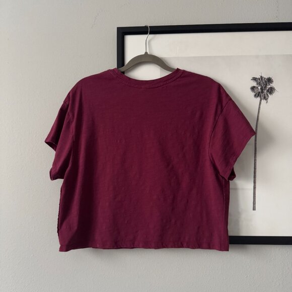 Honeydew Intimates | NWOT Off The Grid Knit Crop Tee in Serenade Red Size Large - Picture 5 of 6